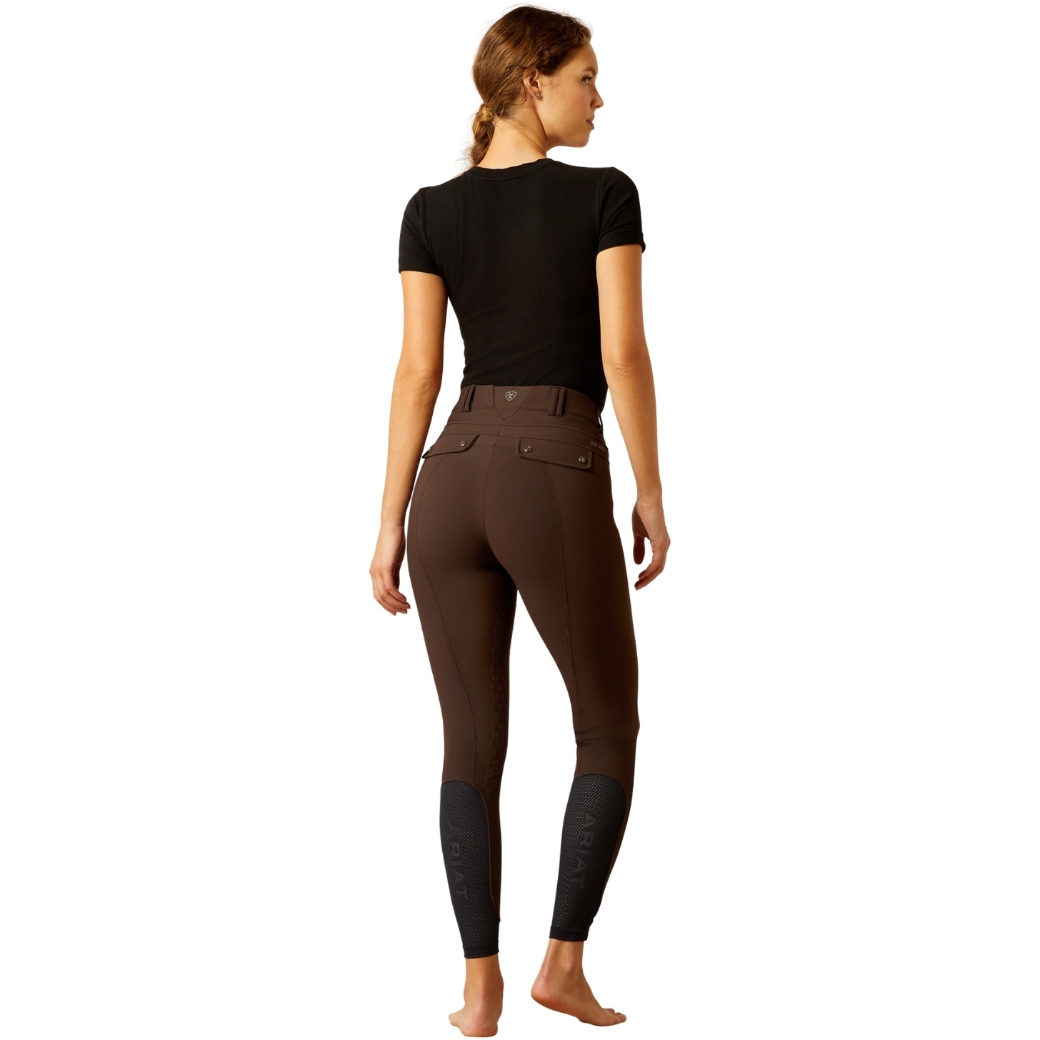 Ariat Womens Tri Factor Vivacity Half Grip Breech 10052982 - Mole